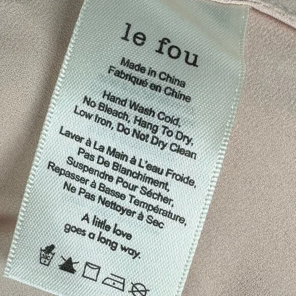 Aritzia Le Fou Couvin Dress Blush‎ Pink Black Silk Size XXS Halter Maxi Bohemian - Picture 6 of 12